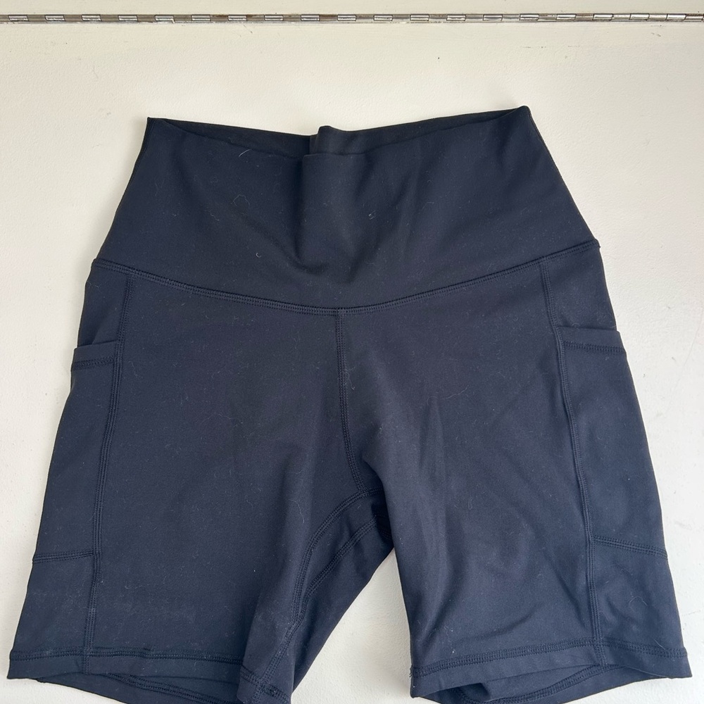 Women's Black High-Waisted Shorts